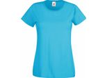 Maglietta Fruit Of The Loom Lady-Fit Donna (5 Pezzi/Confezione) BC4810 (Xs) (Azzurro)