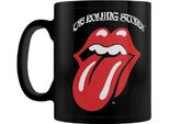 The Rolling Stones - Tazza Da Caffè Retro, Tongue BS2288 (Taglia Unica) (Nero/Rosso)