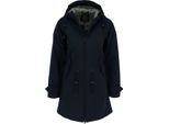 Derbe Hamburg Friese Island Cappotto Softshell Da Donna, Taglia:34, Colore:Navy/Lily Pad