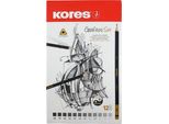 Kores BB92162 Matita Kores "Grafitos Art"", Metallo Confezione Da 12 Pezzi"