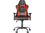 Trust Gaming Gxt 708R Resto Gaming Chair, Girevole A 360°, Sedia Da Ufficio Con Cuscino Rimovibile, Sedia Regolabile In Altezza Per Computer, Sedia Bloccabile - Rosso