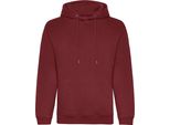 Awdis - Felpa Con Cappuccio, Biologica Per Uomo RW7955 (2XL) (Borgogna)