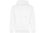 Awdis - Felpa Biologica Con Cappuccio Da Uomo RW7955 (2XL) (Bianco Neve)