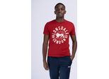 Maglietta Uomo Regular Fit Warmwell Marl Red/Ecru M Lonsdale