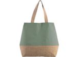 Kimood - Borsa Della Spesa, Tela Di Iuta PC3812 (Taglia Unica) (Verde/Naturale)