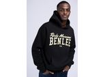 Herren Kapuzensweatshirt Oversize Lemmy Nero/Giallo S Benlee