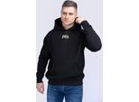Herren Kapuzensweatshirt Oversize Lemarr Nero/Giallo S Benlee