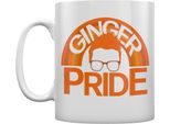 Grindstore - Tazza Da Caffè "Ginger Pride"" GR4795 (Taglia Unica) (Bianco/Arancione)"