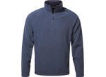 Craghoppers - Top In Pile "Corey Vi"" Con Mezza Zip Da Uomo CG1466 (S) (Blu Navy Screziato)"