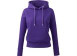 Anthem - Felpa Con Cappuccio In Cotonelogico Da Donna PC4319 (L) (Viola)