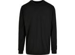 Build Your Brand - Felpa "Organic"" Con Polsini A Coste Da Uomo RW8174 (L) (Nero)"