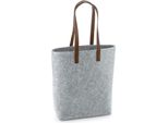 Bagbase - Borsa Unisex Uomo/Donna In Feltro RW7454 (Taglia Unica) (Grigio Screziato/Marrone Chiaro)