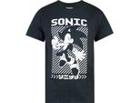 Sonic The Hedgehog - Maglietta Da Uomo NS5265 (L) (Nero)