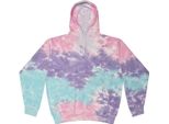 Colortone Felpa Unisex Con Cappuccio / Maglione Con Cappuccio, Look Batik RW4121 (2XL) (Viola/Blu/Rosa)