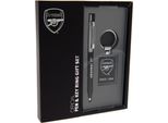 Arsenal Fc - Set Di Penna A Sfera E Portachiavi TA4945 (Taglia Unica) (Nero/Argento)