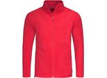 Stedman - Pile Full Zip Da Uomo - Active AB292 (L) (Scarlet)