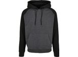 Build Your Brand - Felpa Con Cappuccio "Basic"" Da Uomo RW8065 (Xl) (Antracite/Nero)"