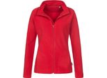 Absolute Apparel - Pile Con Zip Integrale Da Donna - Active AB297 (M) (Scarlet)