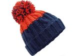 Beechfield Apres Beanie PC3947 (Taglia Unica) (Navy/Rosso)