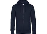 B&C - Felpa Con Cappuccio A Zip Intera Da Uomo RW7936 (L) (Navy)