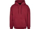 Build Your Brand - Maglia Con Cappuccio "Basic"" Da Uomo RW8024 (5XL) (Borgogna)"