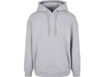 Build Your Brand - Felpa Con Cappuccio "Basic"" Da Uomo RW8024 (4XL) (Grigio Screziato)"