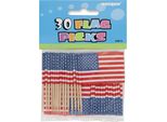 Unique Party - Usa - Bastoncini Da Cocktail, Confezione Da 30 SG5385 (Taglia Unica) (Blu/Bianco/Rosso)