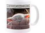 Star Wars: The Mandalorian - Tazza Da Caffè "When Your Song Come On"" PM1373 (Taglia Unica) (Bianco/Marrone)"