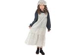 Bristol Novelty - Costume "Vittoriano"" Per Bambina BN3005 (S) (Bianco/Blu Scuro)"