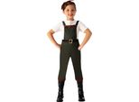 Bristol Novelty - Costume "Country"" Per Bambina BN3104 (L) (Verde/Rosso)"