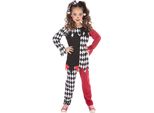 Bristol Novelty - Costume Da "Terrorquin"" Per Bambina BN3137 (S) (Nero/Bianco/Rosso)"