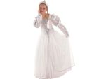 Bristol Novelty - Costume Da Bambina BN826 (S) (Bianco/Argento)