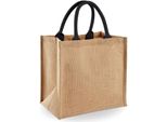 Westford Mill - Borsa Da Trasporto, Midi, Iuta PC4417 (Taglia Unica) (Colori Naturali/Nero)