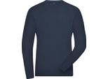 James And Nicholson - Maglietta Da Uomo A Maniche Lunghe FU998 (M) (Blu Navy)