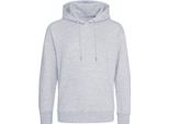 Awdis - Felpa Con Cappuccio In Cotonelogico Da Uomo PC4387 (S) (Grigio Screziato)