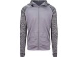 Awdis - Felpa Con Cappuccio "Just Cool"" Con Zip A Tutta Lunghezza Per Uomo RW6550 (M) (Grigio/Grigio Screziato)"