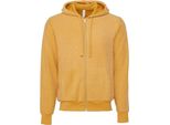 Bella + Canvas - Felpa Con Cappuccio Con Zip A Tutta Lunghezza Per Uomo/Donna Unisex RW7760 (M) (Giallo Senape Screziato)