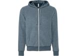 Bella + Canvas - Felpa Con Cappuccio Con Zip A Tutta Lunghezza Per Uomo/Donna Unisex RW7760 (M) (Grigio Ardesia Screziato)