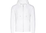 Awdis - Felpa Con Cappuccio, Cotone Organico Per Uomo/Donna Unisex RW8046 (2XL) (Bianco Neve)