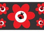 Creative Converting - Bandiera "Ladybug Fancy Giant"", Party SG16691 (Taglia Unica) (Rosso/Nero)"