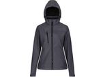 Regatta - Giacca Softshell "Venturer"" Con Cappuccio Da Donna PC4255 (38 It) (Grigio Medio/Nero)"