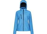 Regatta - Giacca Softshell "Venturer"" Con Cappuccio Da Donna PC4255 (46 It) (Grigio Blu/Blu Navy)"