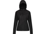 Regatta - Giacca Softshell "Venturer"" Con Cappuccio Da Donna PC4255 (40 It) (Nero)"