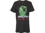 Minecraft - T-Shirt Con Stampa All-Over Per Bambini NS6001 (146) (Grigio)
