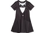 Abito Costume Nightmare Before Christmas Per Bambina NS6223 (128) (Nero/Bianco)