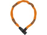 Lucchetto A Catena Abus Catena 6806K - Lucchetto Per Bicicletta Leggero In Acciaio Temprato Con Tubo In Tessuto Alla Moda - Catena Quadrata Con Livello Di Sicurezza Abus 6 - 85 Cm - Arancione