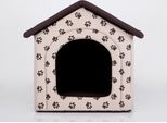 Cuscino Per Cani Cuccia Per Cani Letto Per Animali Domestici Letto Per Gatti - Standard - 38 X 38 X 32 Cm [Taglia: R1] - Beige Con Zampe