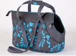 Hobbydog Borsa Per Cani Borsa Per Cani Borsa Per Il Trasporto Borsa Per Cani - Taglia: Xl - Blu Con Piante