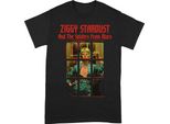 David Bowie - Maglietta Uomo/Donna Unisex BI313 (S) (Nero/Rosso)