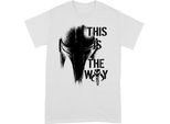 Star Wars: The Mandalorian - Maglietta "This Is The Way"" Per Uomo/Donna Unisex BI285 (Xxl) (Bianco/Nero)"